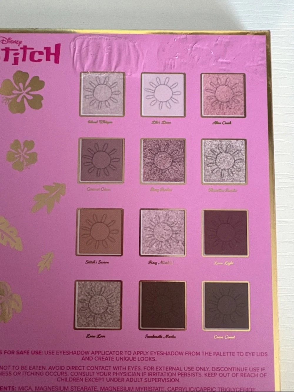 Disney Pink & Blue Stitch Decorative Eyeshadow Palette. New - Picture 7 of 8